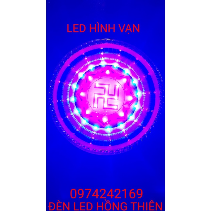 Đèn hào quang led hình hoa sen và hình vạn