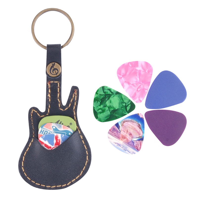 Túi Đựng Miếng Gảy Đàn Guitar Kèm 5 Miếng Gảy Đàn