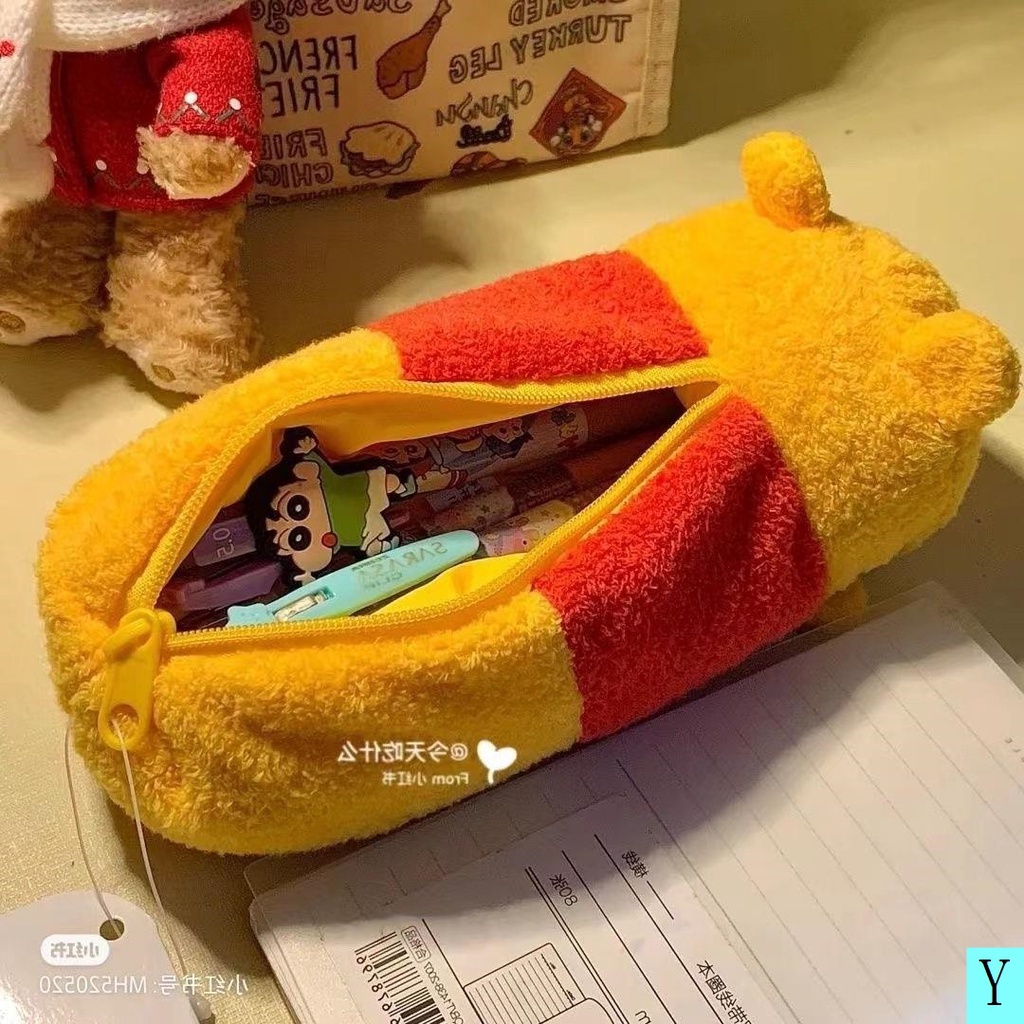 Túi Đựng Bút Cỡ Lớn Hình Gấu Pooh Dễ Thương Cho Nữ