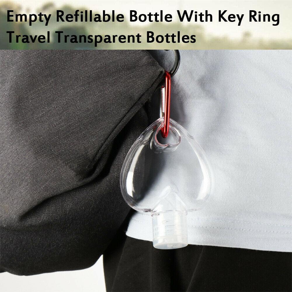 Chai Xịt Rỗng Đựng Mỹ Phẩm Du Lịch Kèm Móc Khóa Tiện Dụng