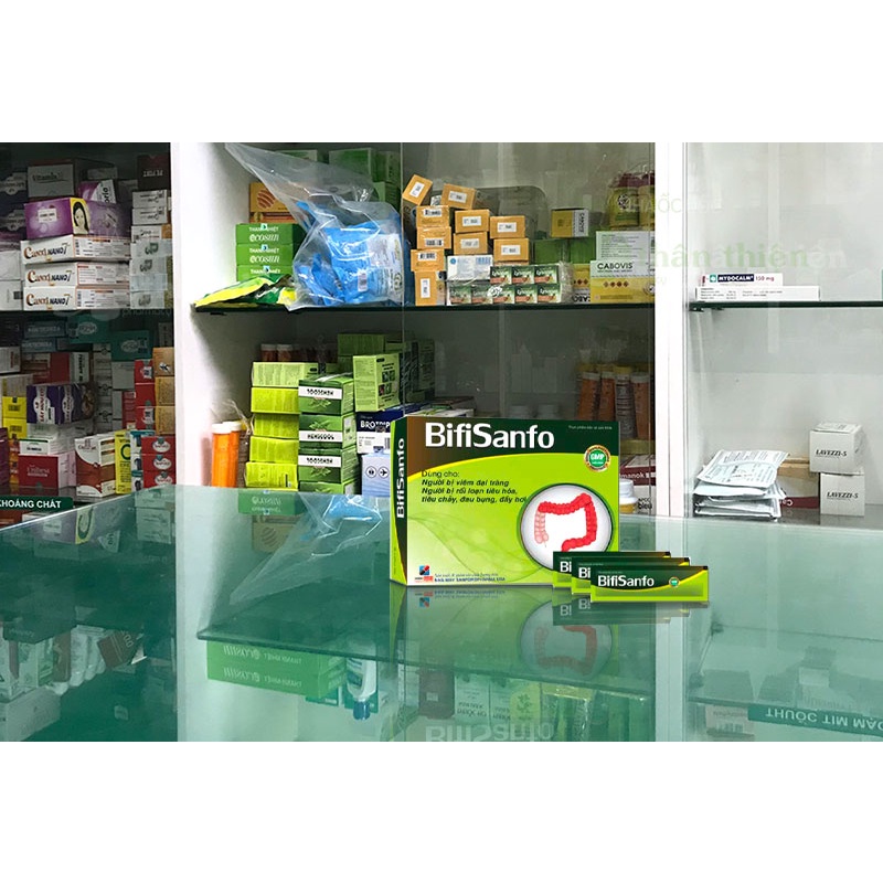 Bifisanfo Plus, hỗ trợ giảm triệu chứng do rối loạn tiêu hóa, viêm đại tràng ( 12 gói ) hàng chính hãng.