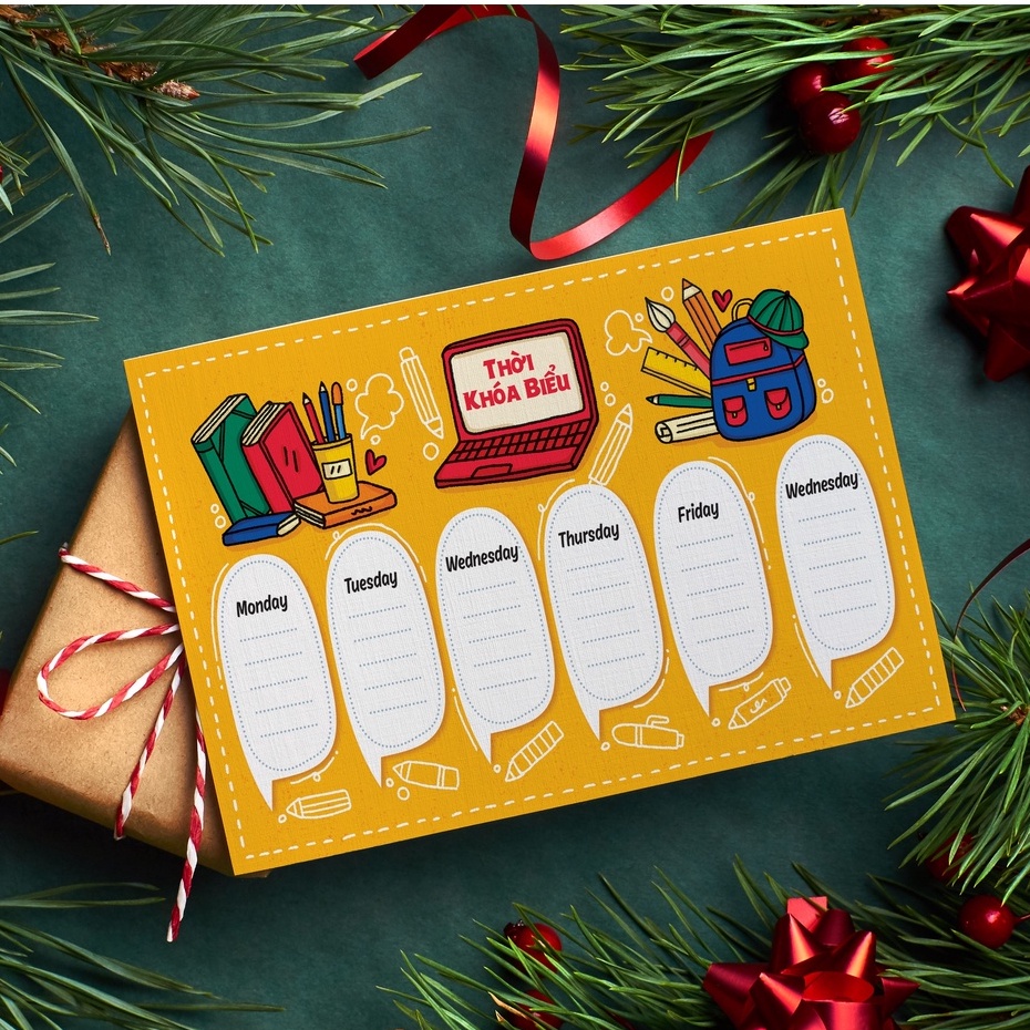 23 mẫu Thời khóa biểu xinh