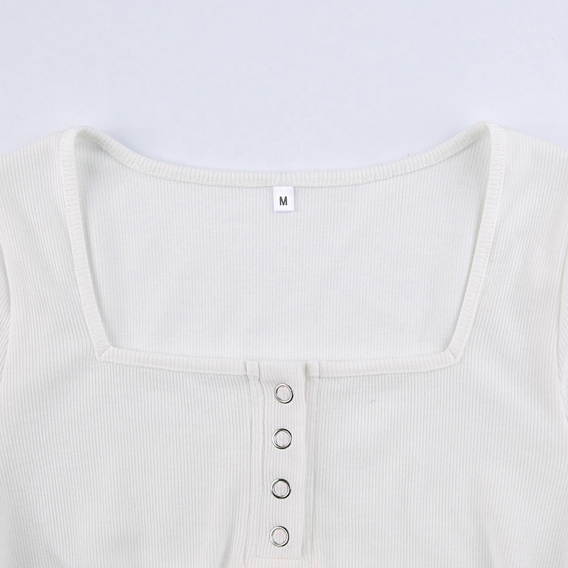  A456 ÁO BODYSUIT NGẮN TAY CỔ MỞ PHONG CÁCH CHÂU ÂU SEXY | BigBuy360 - bigbuy360.vn