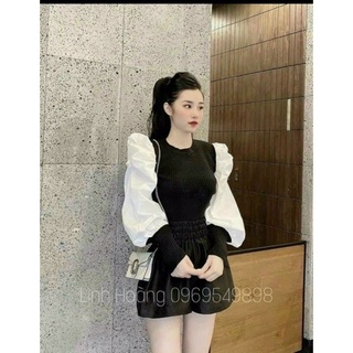 ÁO THUN PHỐI VOAN LỤA XINH ĐẸP VKV