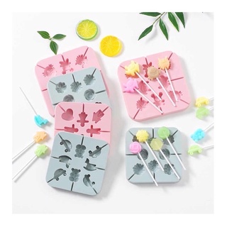 Khuôn silicone làm kẹo mút cho bé - hàng loại 1- tặng kèm que kẹo