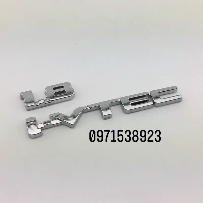 Bộ logo chữ nổi HONDA CIVIC 1.8 I-VTEC dán đuôi xe HONDA