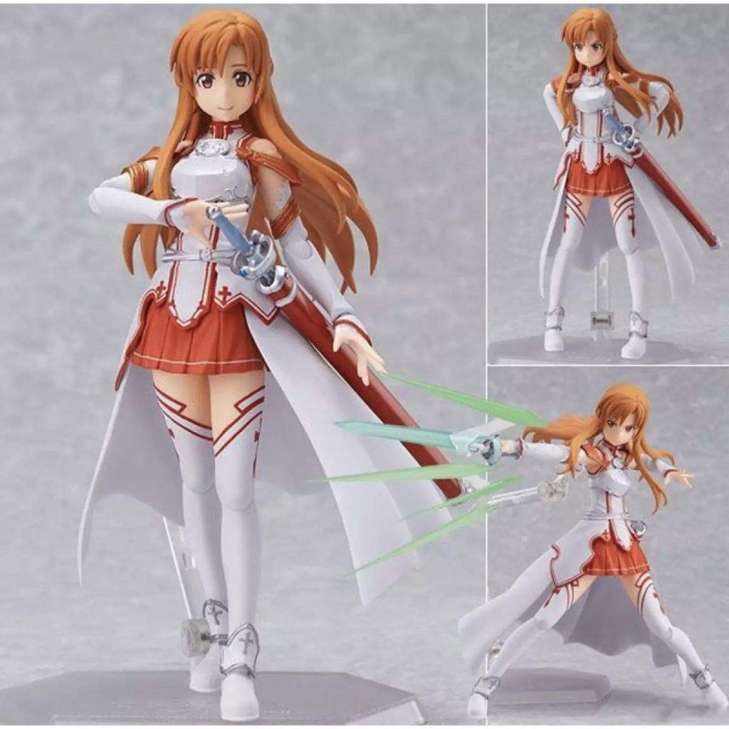 Mô Hình Nhân Vật Hành Động SAO Sword Art Online Asuna Yuuki Kirito Figma 178 PVC 14CM Sưu Tầm Mô Hình Đồ Chơi Quà Tặng
