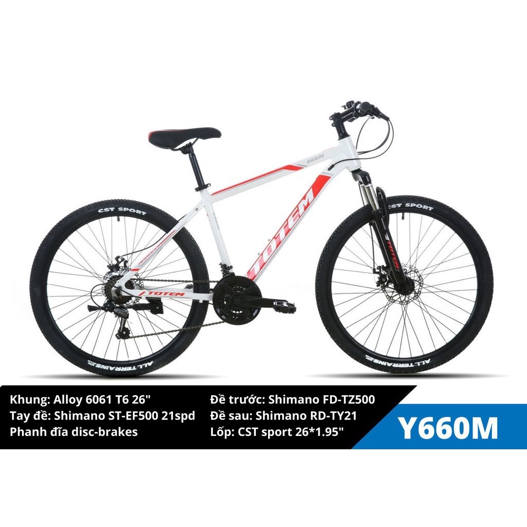 Xe Đạp Thể Thao Totem Y660M Nhập Khẩu Chính Hãng Size 26 inch