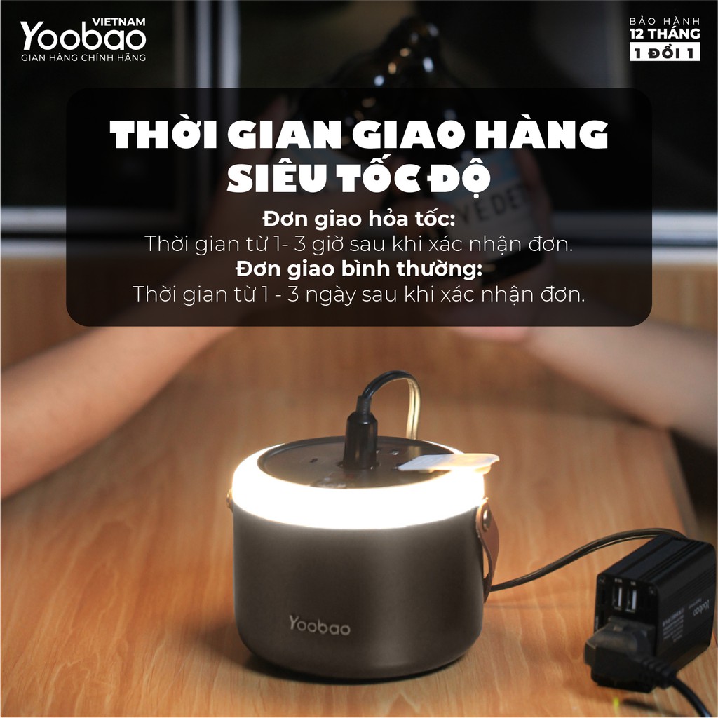 Trạm sạc dự phòng 48000mAh Yoobao 150C - Kích nổ ắc quy ô tô - Sạc PD3.0 - Hàng chính hãng - Bảo hành 12 tháng 1 đổi 1