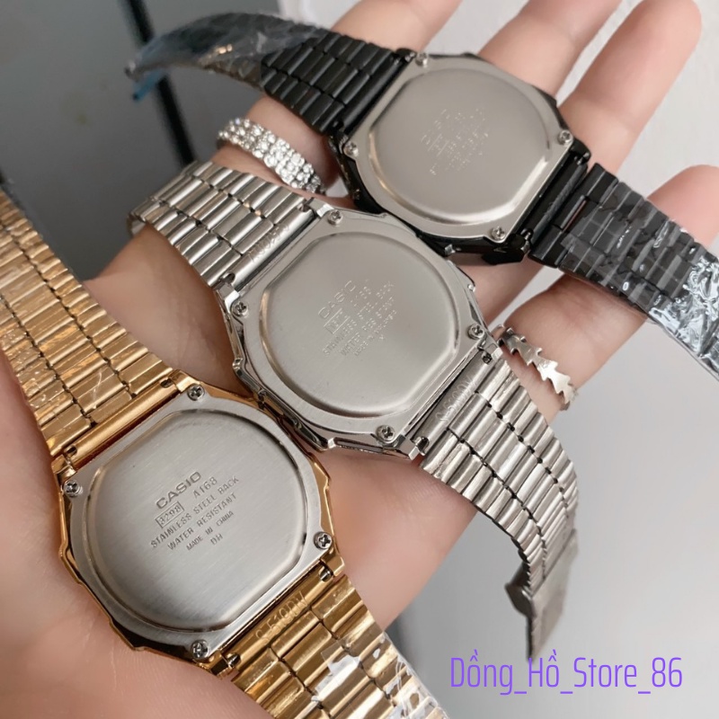 [Thẻ BH 12 Tháng] Đồng Hồ Điện Tử Nam Nữ A168 Led Cảm Ứng Full Màn Hình, Thời Trang, Thể Thao, Mặt 36mm, 3 Màu | BigBuy360 - bigbuy360.vn