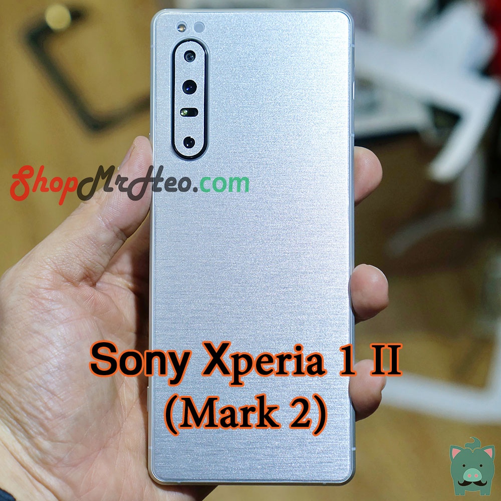 Dán Skin Màu Mặt Sau Lưng Nhôm Xước Sony Xperia 1 - Sony 1 II  - Sony 1 III