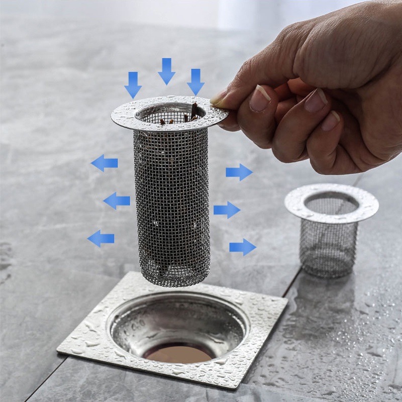 Lưới Lọc Rác Bồn Rửa Chén / Bồn Tắm Bằng Thép Không Gỉ Chống Tắc Nghẽn