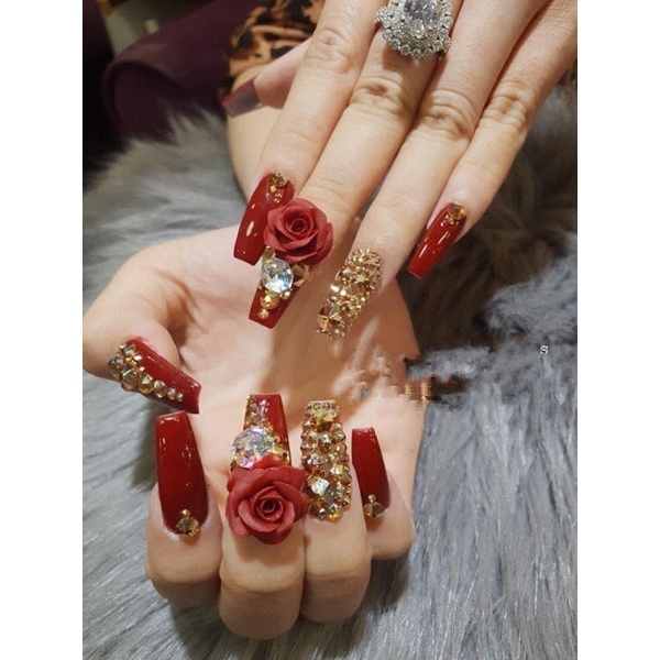 Gel nặn hoa huaxi trang trí móng , không dùng dung dịch