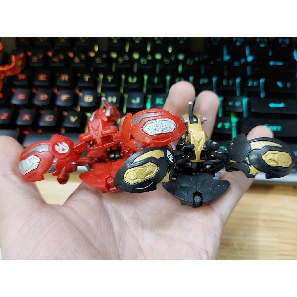 Đồ chơi bakugan chính hãng nova dragonoid, cross mercury fusion, titan dragonoid metalic tặng kèm gate nova phần 2