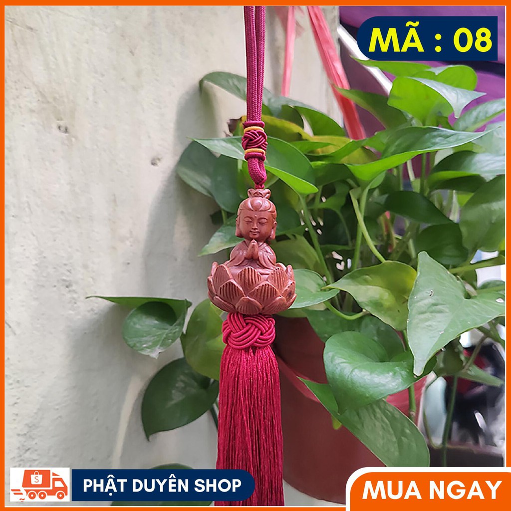 Dây treo oto tượng phật phong thủy 45cm, Mang may mắn, Tài lộc, Bình an - Phatduyenshop