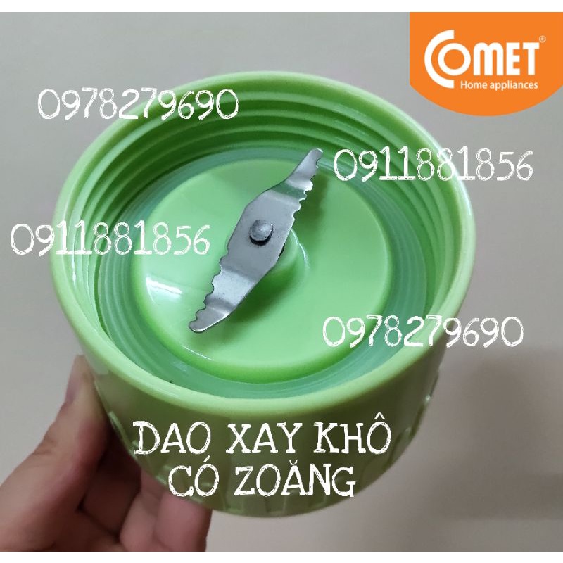 (LINH KIỆN COMET) ZOĂNG CAO SU VÀ DAO XAY MÁY XAY SINH TỐ THỦY TINH COMET CM9953 CM9956 CM9986