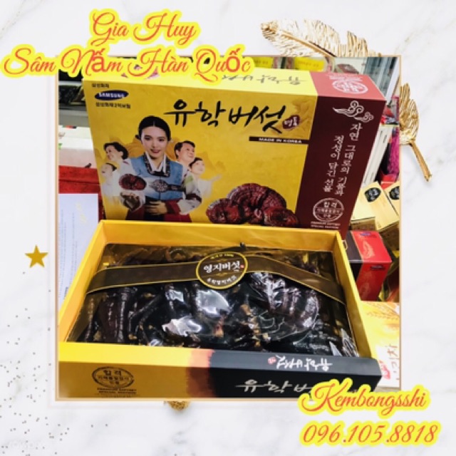 [HÀNG MỚI VỀ] Nấm Linh Chi Sừng Hươu Hàn Quốc, Hộp 500gr