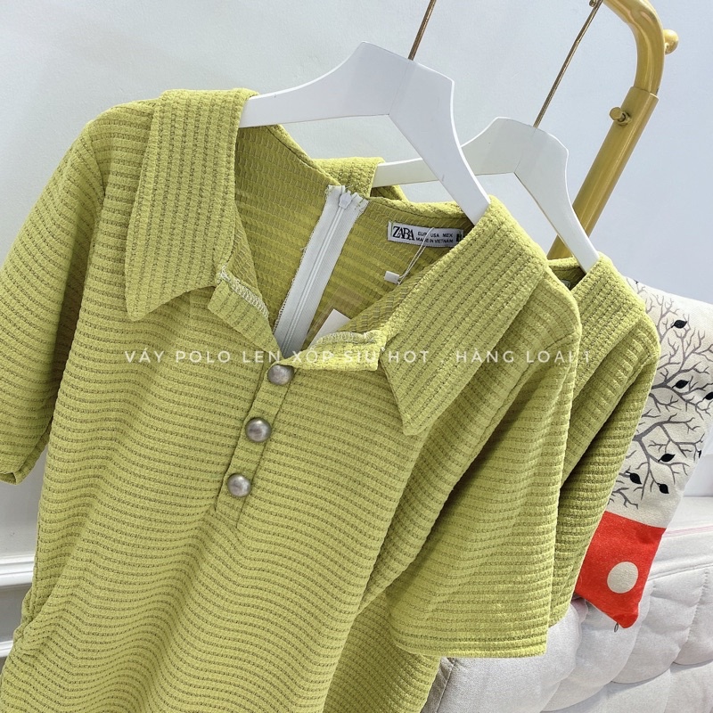 [ 𝐅𝐑𝐄𝐄 𝐒𝐇𝐈𝐏 ] VÁY POLO HÓT HÍT CHẤT LIỆU LEN XỐP L1, VẢI LÊN CHUẨN VẢI FORM MẪU , THIẾT KẾ KÉO KHÓA SAU