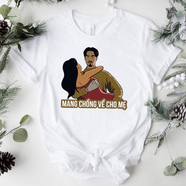 [FREESHIP ĐƠN TỪ 50K] Áo Thun Nam Nữ Mang Chồng Về Cho Mẹ Streetwear Áo Phông Nam Form Rộng Basic Cotton Oversize