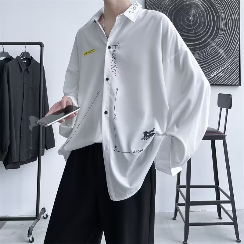 Áo Sơ Mi Nam Dài Tay Cổ Bẻ Thời Trang Hàn fashion áo phong rộng nam simple áo sơ mi nam dài tay áo sơ mi nam hàn quốc bigsize
