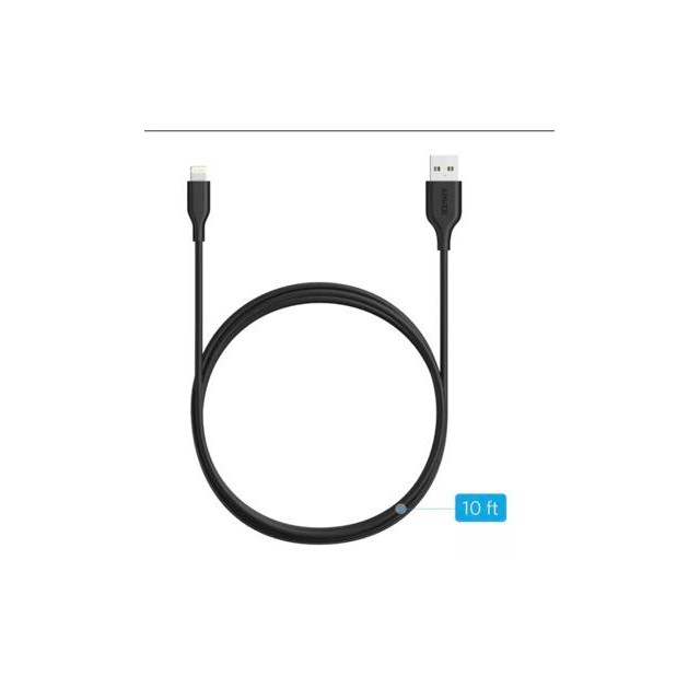 Cáp Lightning Anker Powerline Cho Iphone/Ipad (Đen-3m) A8113012