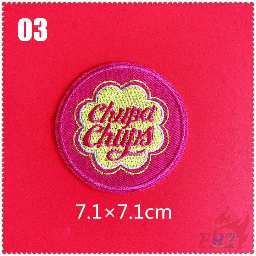 ✿ Thương Hiệu Thời Trang: Chupa Chups Sắt Trên Vá ✿ 1 Sticker Ủi Thêu Hình Huy Hiệu