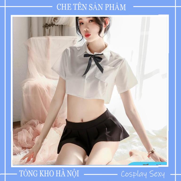 Cosplay Nữ Sinh Sexy Bộ Đồ ngủ Cosplay Anime Học Sinh Nhật Bản Gồm Áo Croptop Và Váy Ngủ Sexy - NS001 TKVN | BigBuy360 - bigbuy360.vn
