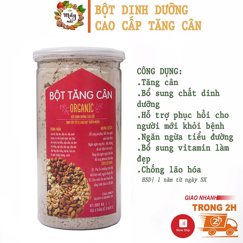 500g Bột ngũ cốc tăng cân cao cấp 23 loại hạt (không chứa đậu nành) - Mẩy Mẩy shop hạt dinh dưỡng