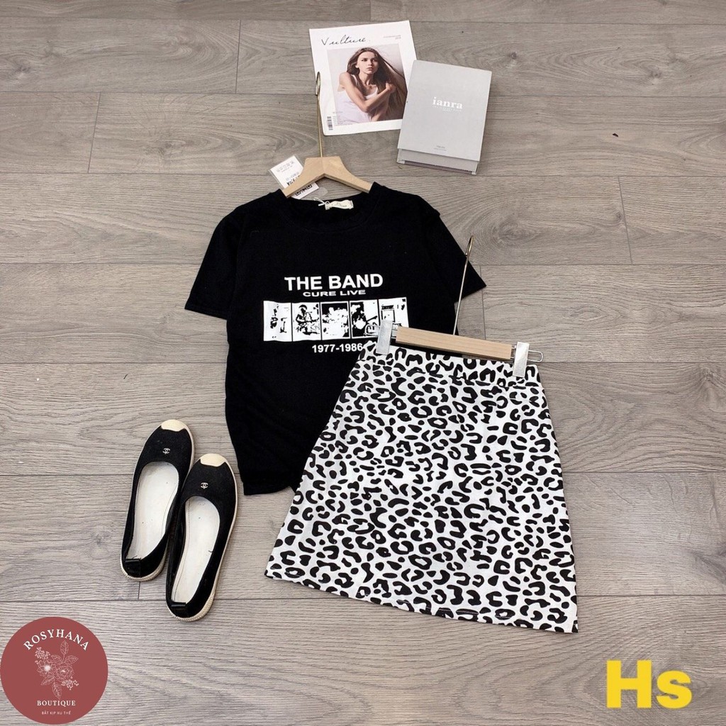 Bộ Áo Thun Chân Váy The Band Chất Liệu Cotton Dày Dặn_ROSYHANA_ có đánh giá kèm video