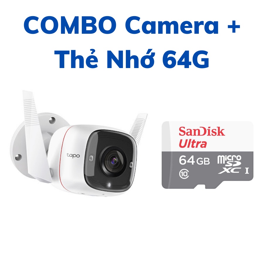 Camera wifi ngoài trời TP-Link Tapo C310 3MP camera ip giám sát an ninh kèm thẻ nhớ - VDS SHOP