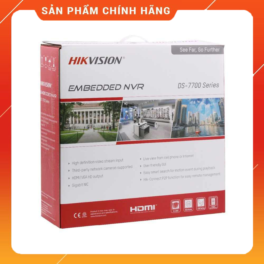 Đầu ghi 8 kênh HDTVI H.265+ Hikvision iDS-7208HQHI-M1/E - Hàng chính hãng