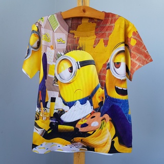 Áo thun 3D minions bé trai cá tính Sale