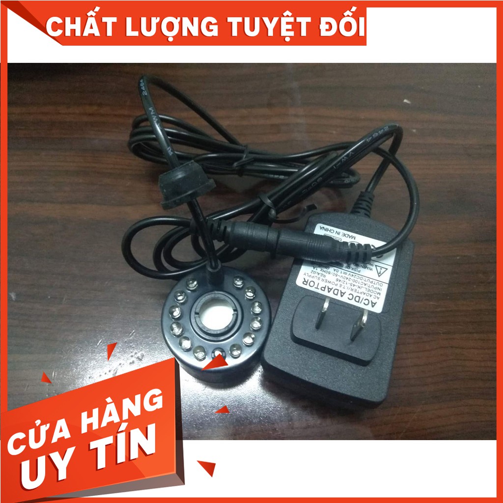 Máy tạo sương kèm đèn led đổi màu cho thác nước, tiểu cảnh, hồ cảnh mini
