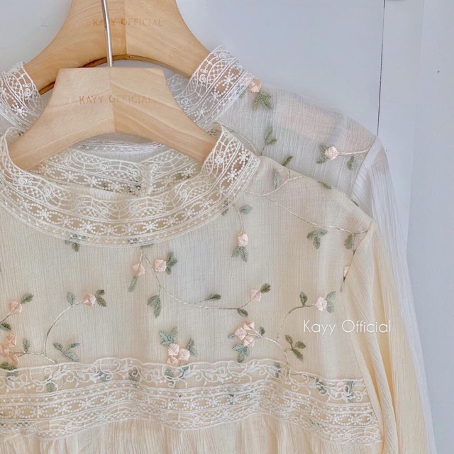 ÁO BABY DOLL ĐŨI ĐÍNH HOA MS12010