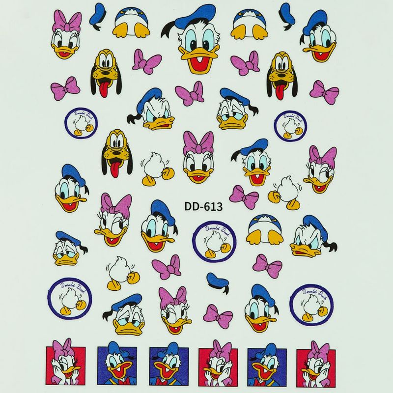 Stick dán móng , hình thú , chữ , hoa