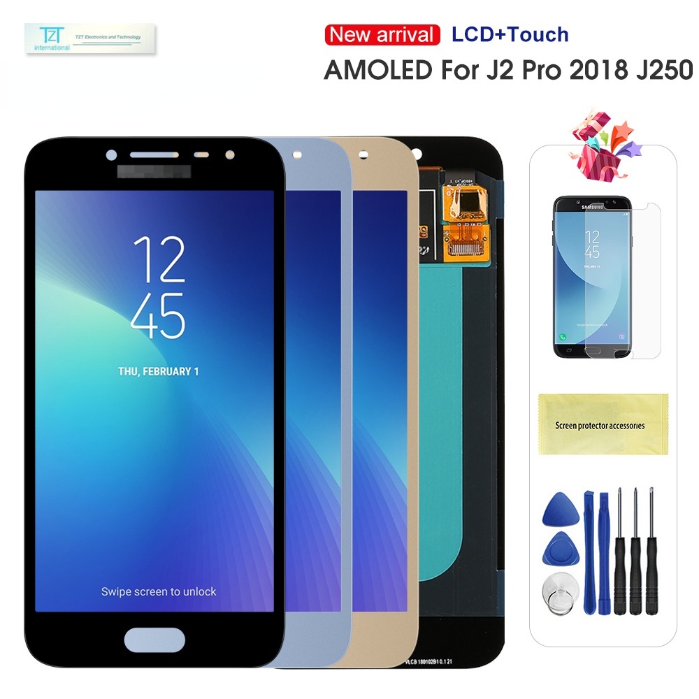 Zin OLED Màn Hình điện thoại Cho Samsung J2 Pro 2018 J250 J250F J250DS LCD thay thế màn hình