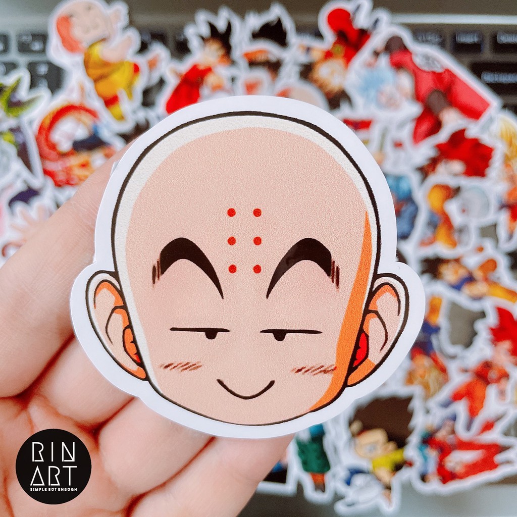 Bộ 100 sticker SONGOKU - DRAGON BALL dùng để trang trí điện thoại di động / ván trượt / vali / mũ bảo hiểm - Rinart.vn