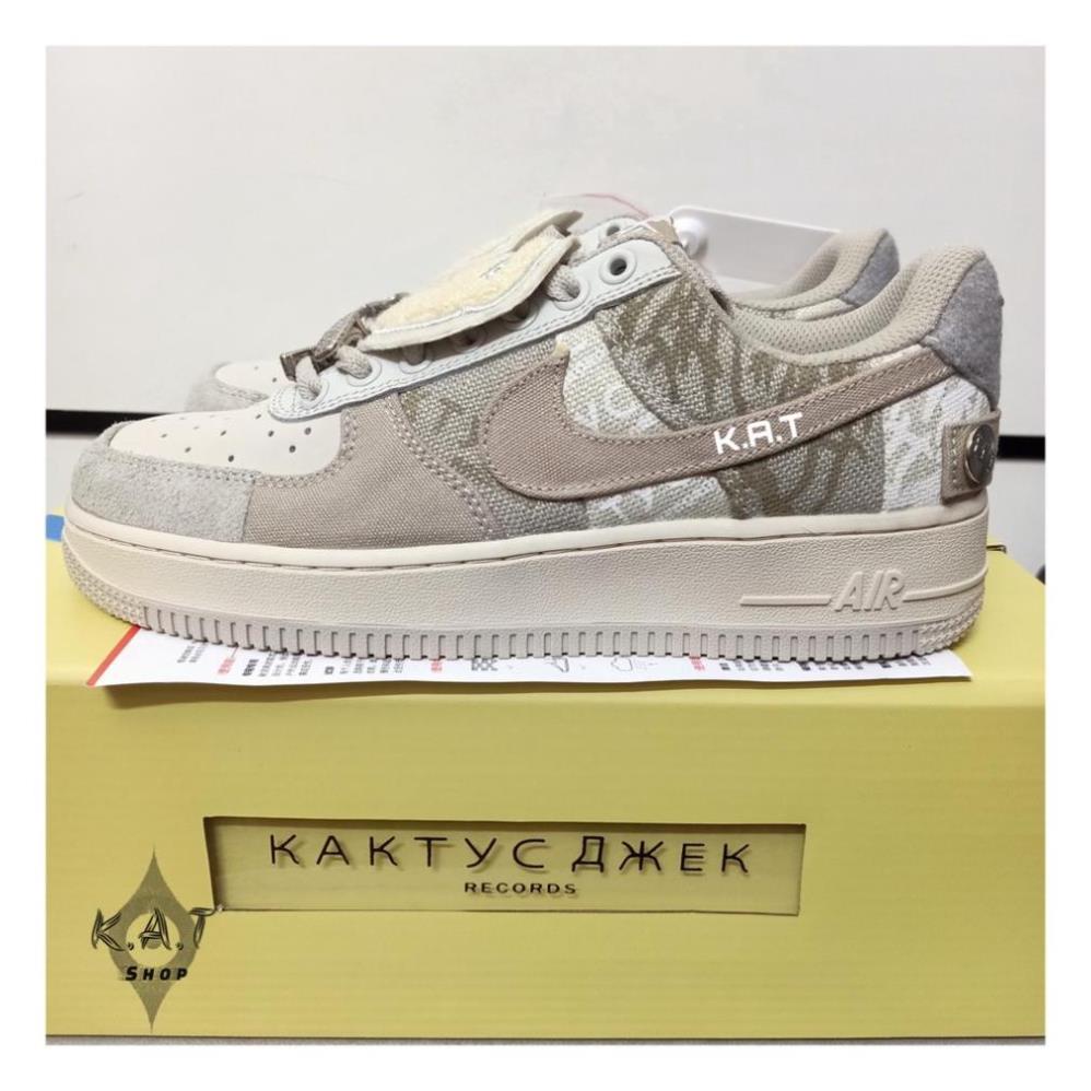[HÀNG FULL BOX + BILL] Giày Thể Thao/ Sneaker Nam Nữ AF1 Travis Scott Grey White Trắng Xám | BigBuy360 - bigbuy360.vn