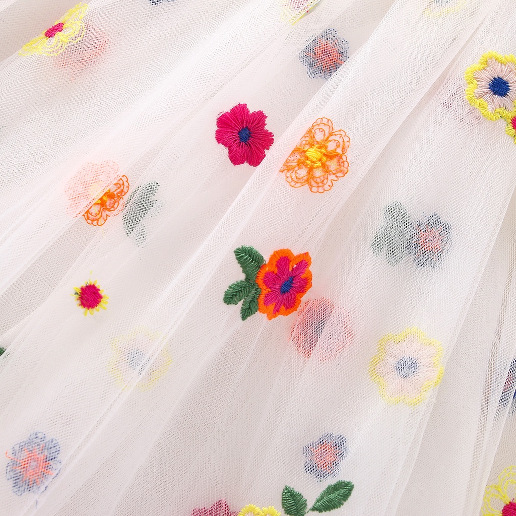 BCBL Đầm xòe hai dây in họa tiết hoa thời trang mùa hè xinh xắn cho bé gái 1 tuổi