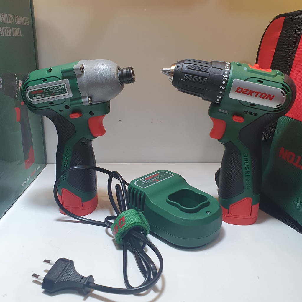 COMBO MÁY BẮN VÍT/ MÁY KHOAN 16.8V DEKTON D16-MK10BL/ D16-CV150BL