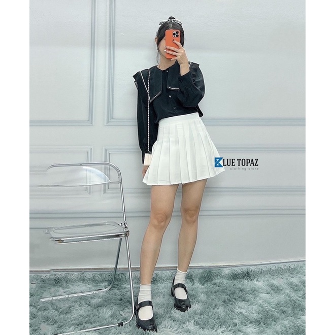 áo kiểu cổ vuông phối voan | BigBuy360 - bigbuy360.vn