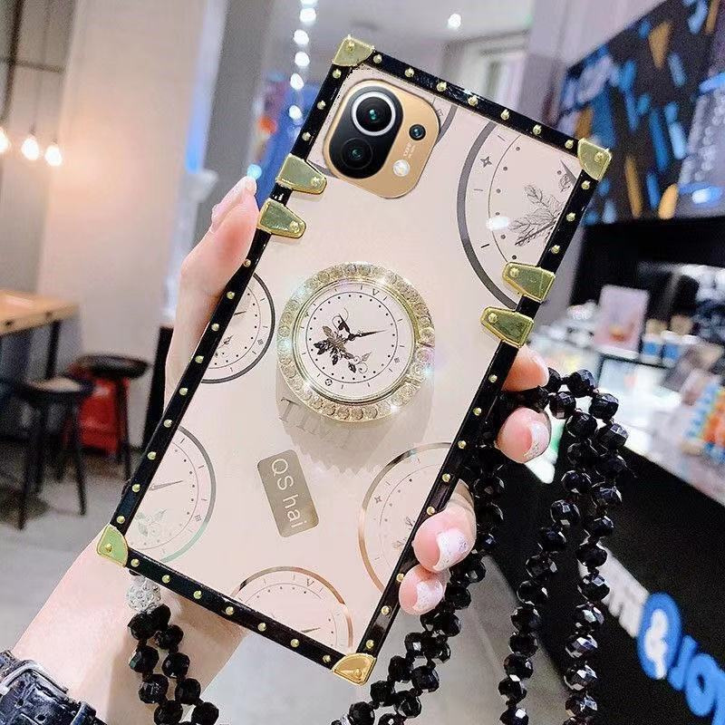 Iphone 12 Promax 12Mini 11Promax Xsmax Xr Ix 7P 8+ 6S Se2020 Fashion Brand Net Celebrity Women's Square Mobile Phone Case