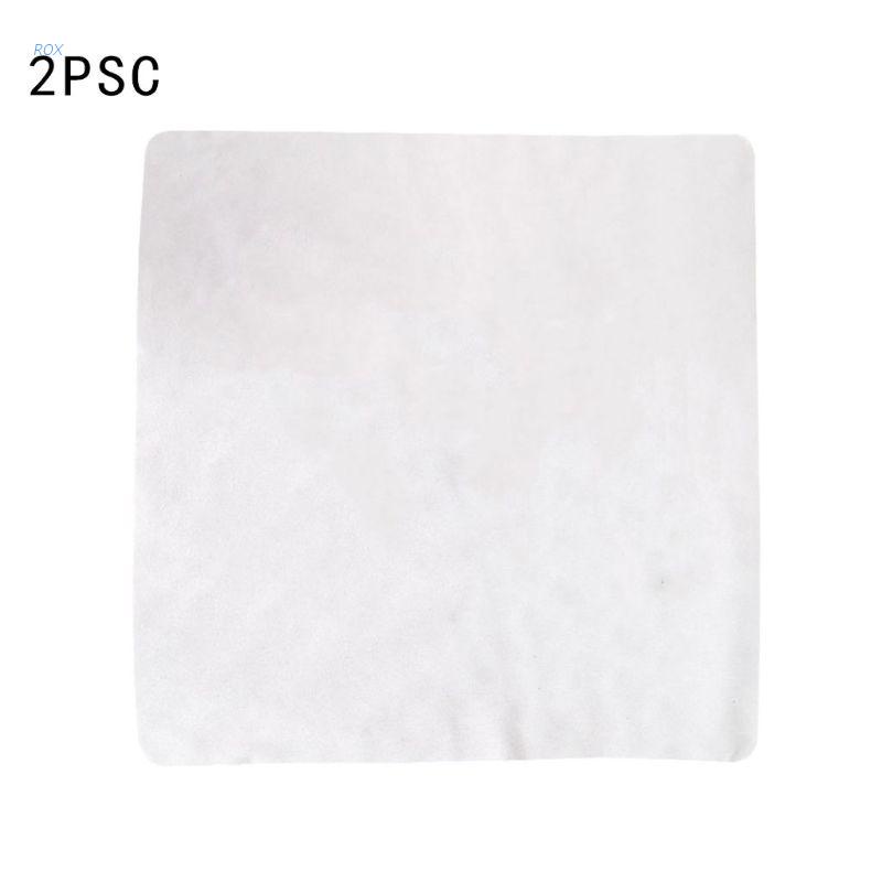 Set 2 khăn lau vệ sinh đĩa than bằng da lộn thấm hút nước 40x40CM