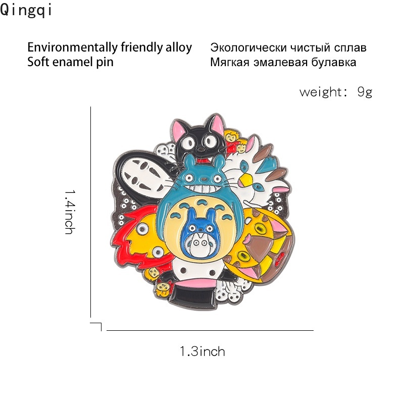 Huy hiệu cài áo Miss Zoe hình nhân vật hoạt hình My Neighbor Totoro dễ thương cho bé trai