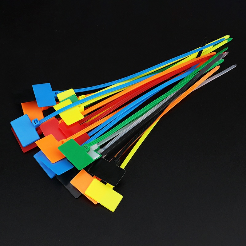 Dây rút vuông, dây rút nhựa, dây thít nhựa đánh dâu dây 4x200mm