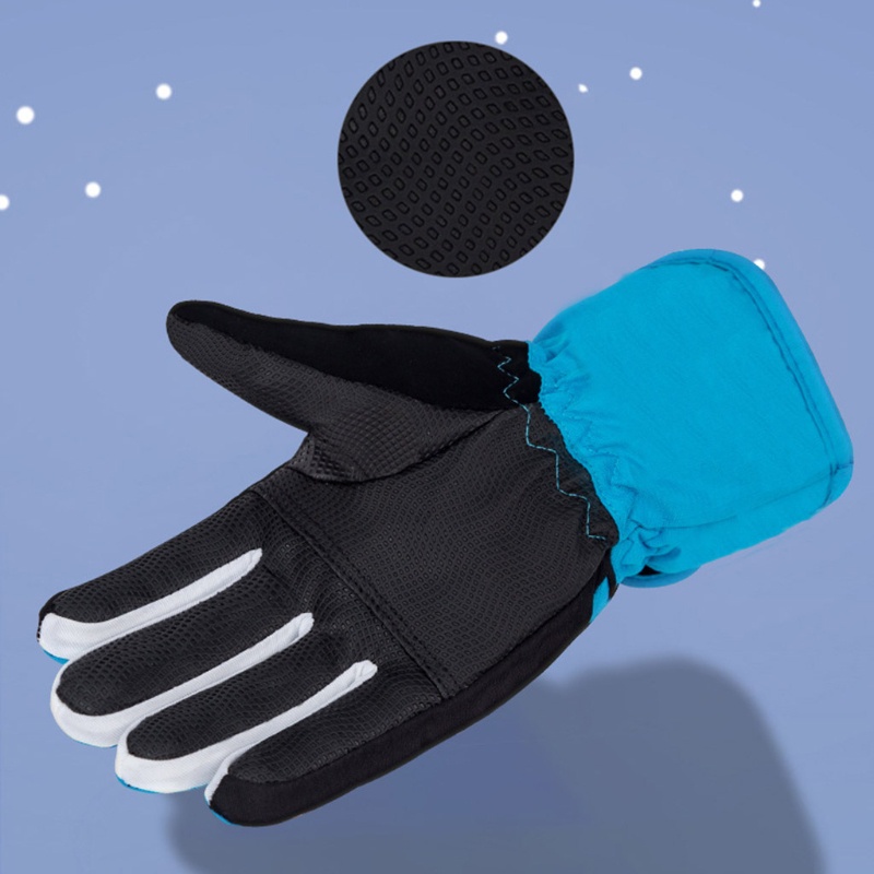 Găng Tay Giữ Ấm Dày Dặn Chống Gió Chống Thấm Nước Dùng Trượt Tuyết / Đạp Xe Cho Bé B