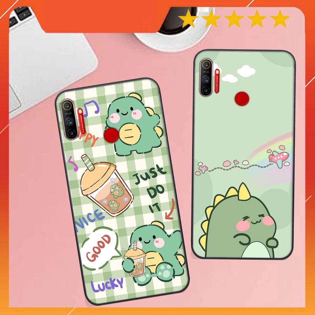 Ốp lưng Oppo REALME 5 / REALME C3 in hình khủng long , gấu nâu xinh xắn, siêu cute  mà còn vô cùng RẺ -ĐẸP