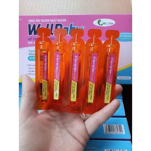 Siro Ăn Ngon Ngủ Ngon Wellbaby Hộp 20 Ống