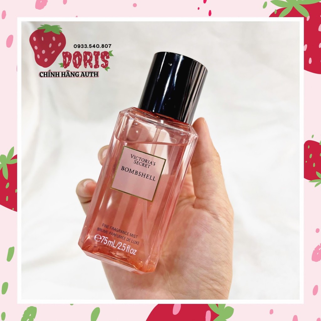 Chính Hãng Bombshell mini 75ml xịt toàn thân Victoria