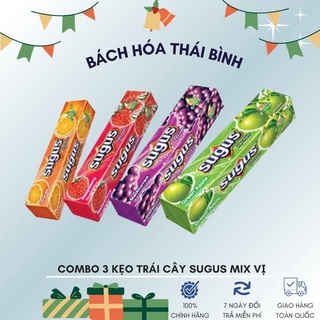 3 chiếc kẹo mềm vị trái cây Sugus 30g